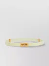 Bottega Veneta Lemon Washed Point Lock Leather Belt