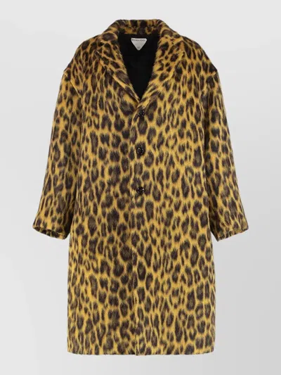 Bottega Veneta Bottega-style Leopard Print Oversized Jacket In Animal Print