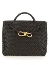 Bottega Veneta Women Andiamo Shoulder Bag In Black