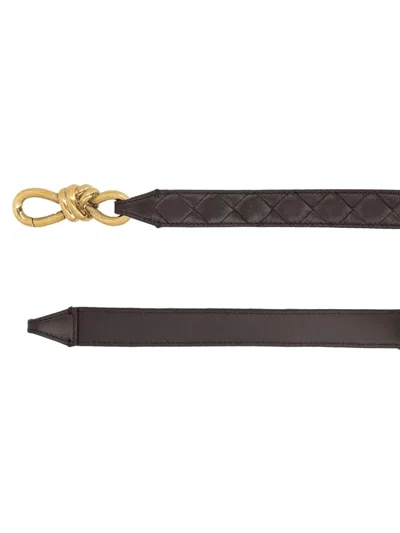 Bottega Veneta Let's Go Belt In Brown