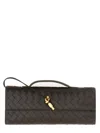 Bottega Veneta "let's Go" Clutch In Buff