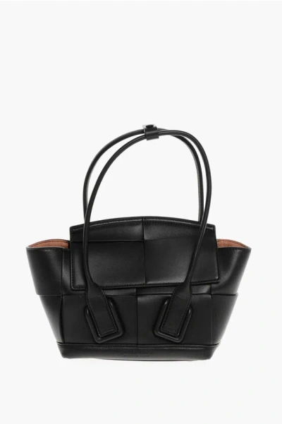 Bottega Veneta Lether Intreccio Handbag With Removable Shoulder Strap