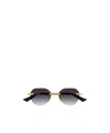 Bottega Veneta Glaze Rimless Sunglasses In Black