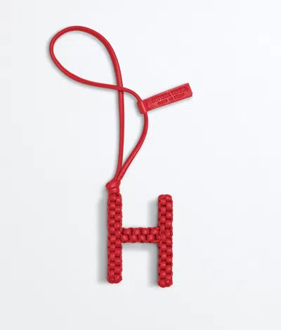 Bottega Veneta Letter H Charm In Cardinal