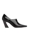 Bottega Veneta Lewis Croco Block-heel Pumps In Black