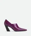 Bottega Veneta Square Toe High Heels In Beetroot