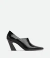 Bottega Veneta Lewis Croco Block-heel Pumps In Black
