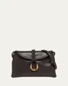 Bottega Veneta Liberta Baby Smooth Calfskin Clutch Bag In Brown