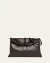 Bottega Veneta Liberta Medium Flap Leather Crossbody Bag In 2190 Fondant-m Brass