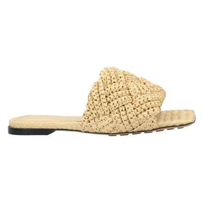 Bottega Veneta 10mm Lido Viscose Sandals In Cane Sugar