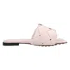 Bottega Veneta Lido Flat Sandal Pink In Pink