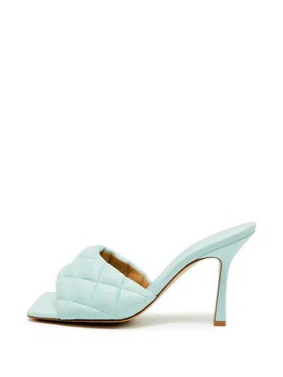 Pre-owned Bottega Veneta Lido Intrecciato Sandals In Blue