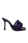 Bottega Veneta The Lido Intrecciato Leather Sandal In Purple