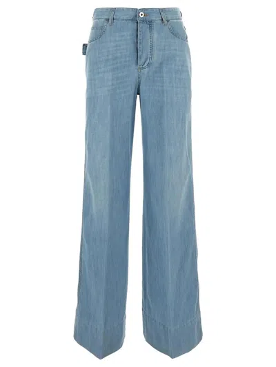 Bottega Veneta Light Bleach Denim Jeans Light Blue