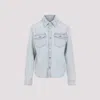 Bottega Veneta Womens Extra Bleached Denim Jacket Light Blue In Light Blue