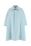 Bottega Veneta Light Blue Coat 835474v34j0 4068 In Blue