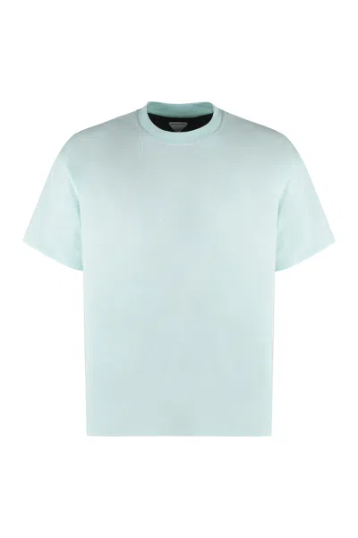 Bottega Veneta Light Blue Cotton Crew-neck T-shirt For Men