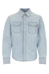 Bottega Veneta Bleached Light Denim Shirt