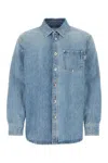 Bottega Veneta Denim Shirt In Light Blue