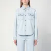 Bottega Veneta Denim Shirt With Extra Bleach Wash In Blue