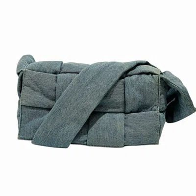 Pre-owned Bottega Veneta Light Blue Denim Shoulder Bag ()