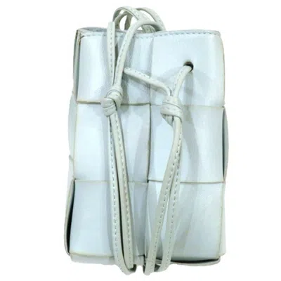 Pre-owned Bottega Veneta Light Blue Leather Shoulder Bag ()