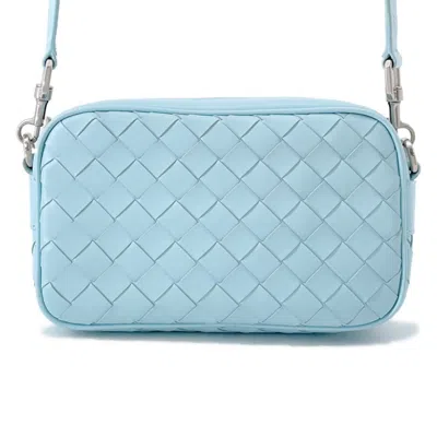 Pre-owned Bottega Veneta Light Blue Leather Shoulder Bag ()
