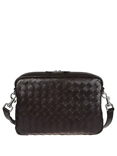 Bottega Veneta Light Brown Woven Crossbody Bag