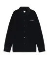 Bottega Veneta Cotton Corduroy Shirt In Midnight Blue