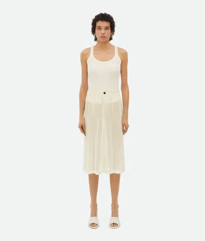 Bottega Veneta Bottega  Veneta Light Cotton Gauze Skirt In White
