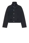 Bottega Veneta Blouson Jacket In Midnight Blue