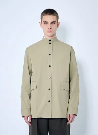Bottega Veneta Light-cotton Twill Overshirt In Beige
