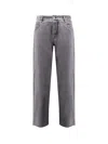 Bottega Veneta Matt Wide Leg Corduroy Pants In Black