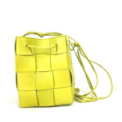 Pre-owned Bottega Veneta Light Green Leather Pochette Shoulder Bag ()