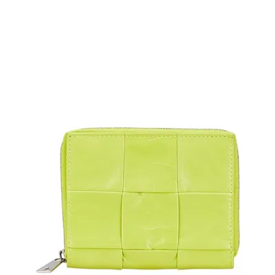 Pre-owned Bottega Veneta Light Green Leather Wallet (bi-fold) ()