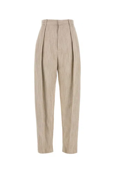 BOTTEGA VENETA LIGHT GREY BLEND PANT
