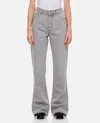 Bottega Veneta Light Grey Washed Flared Denim Pants In Gray