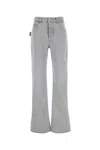 Bottega Veneta Silk And Viscose Twill Trousers In Blue