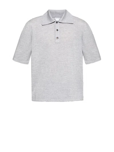 BOTTEGA VENETA BOTTEGA VENETA LIGHT GREY MELANGE T-SHIRT