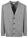 Bottega Veneta Cashmere Cardigan In Grey