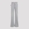 Bottega Veneta Light Grey Washed Denim Flared Jeans In Light Grey