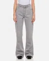 Bottega Veneta Light Grey Washed Flared Denim Pants In Grey