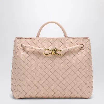 BOTTEGA VENETA BOTTEGA VENETA | LIGHT PINK ANDIAMO MEDIUM BAG