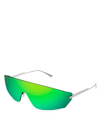 BOTTEGA VENETA LIGHT RIBBON MASK METAL SUNGLASSES, 99MM