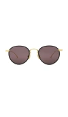 Bottega Veneta Light Ribbon Sunglasses In Gold & Grey