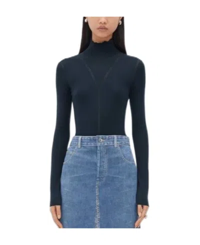 Bottega Veneta Light Slim Sweater In Black