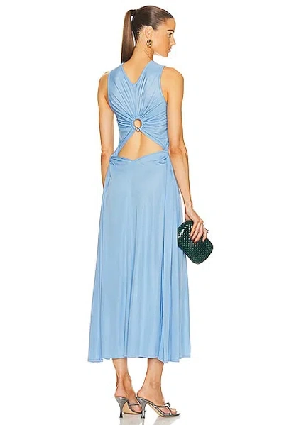 Bottega Veneta Light Weight Viscose Jersey Dress In Admiral