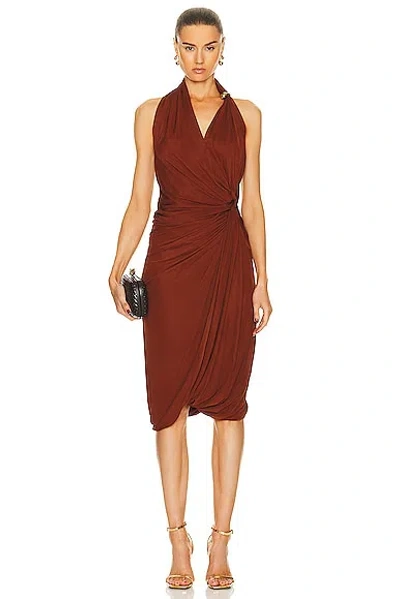 Bottega Veneta Light Weight Viscose Jersey Dress In Pudding