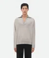 Bottega Veneta Light Wool Polo In Grey
