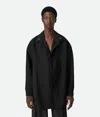 Bottega Veneta Hemd Aus Leichter Wolle In Black